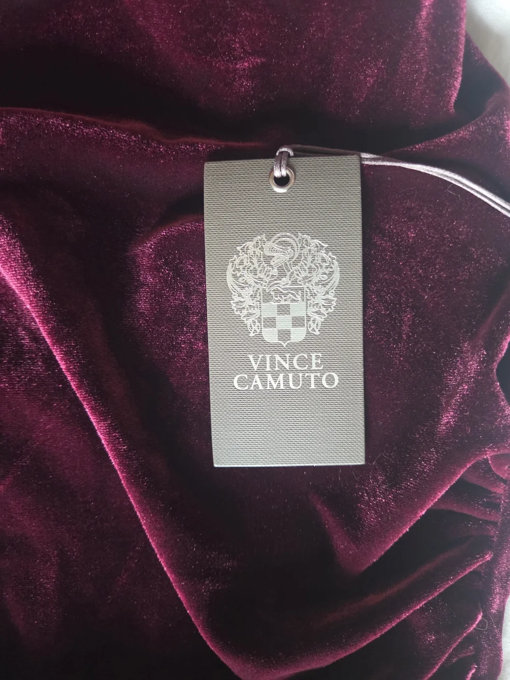 Vince Camuto Velvet Cowl Neck Ruched Midi Dress ✨️ NWT